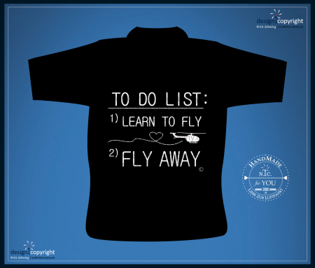 nc39 To do list learn to fly fly away T Shit ©